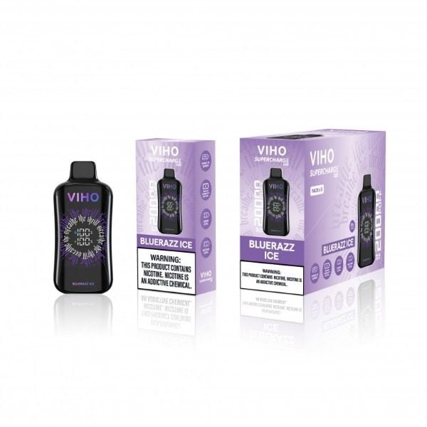 VIHO Supercharge Pro 20,000 Puffs Disposable - Blue Razz Ice