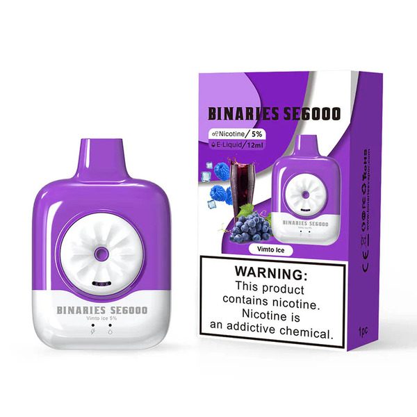 Best Deal HorizonTech Binaries Cabin SE6000 Puffs Disposable - Vimto Ice