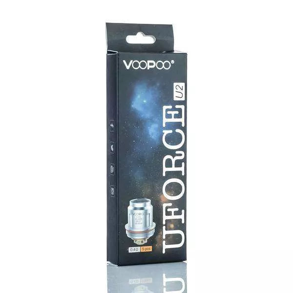 VooPoo Replacement Coil VooPoo UFORCE U2 Replacement Coil Pack - Pack of 5 - 0.4 ohm VooPoo UFORCE Replacement Coil Pack
