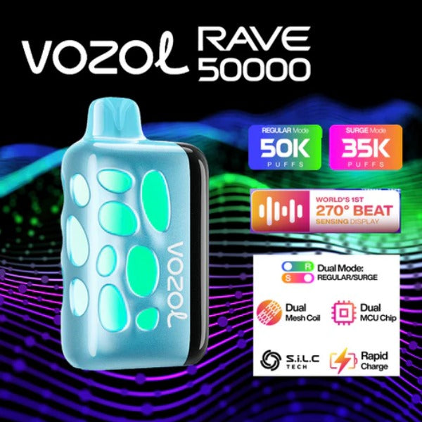 Vozol Rave 50,000 Puffs Disposable