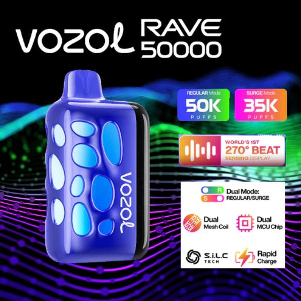 Vozol Rave 50,000 Puffs Disposable