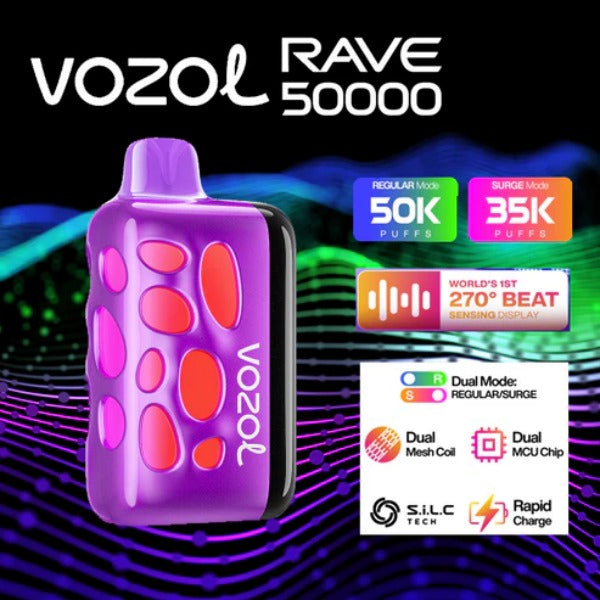 Vozol Rave 50,000 Puffs Disposable