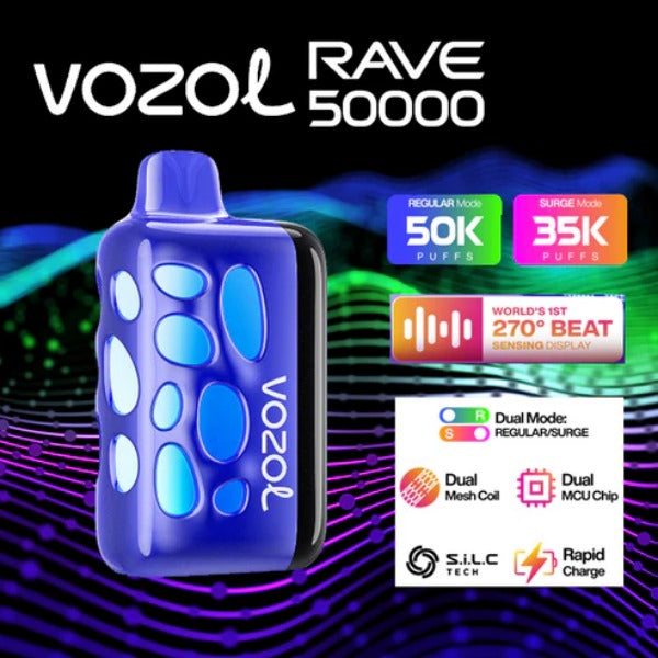 Vozol Rave 50,000 Puffs Disposable