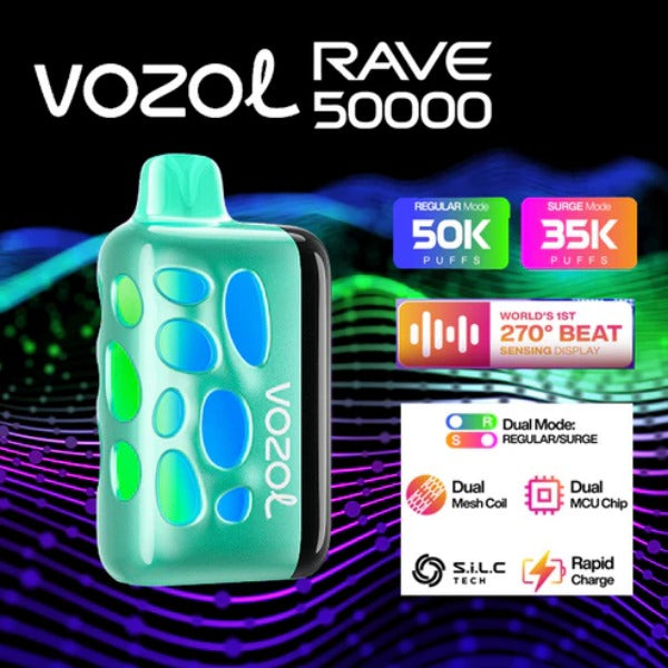 Vozol Rave 50,000 Puffs Disposable