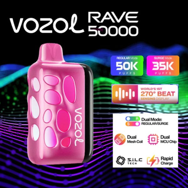 Vozol Rave 50,000 Puffs Disposable