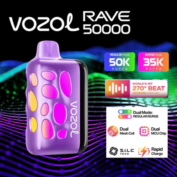 Vozol Rave 50,000 Puffs Disposable