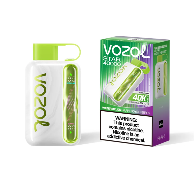 Best Deal Vozol Star 40k Puffs Disposable Vape 10 Pack - Grape Boysenberry