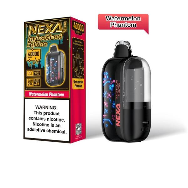 Best Deal NEXA Ultra 50,000 InvisaCloud Edition Disposable Vape 20ml 5% - Watermelon Phantom
