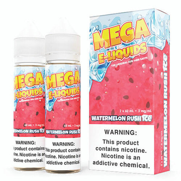Best Flavors Mega E-liquid 2x60ML - Watermelon Rush Ice