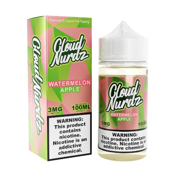 Cloud Nurdz 100ML E-Liquid - Watermelon Apple