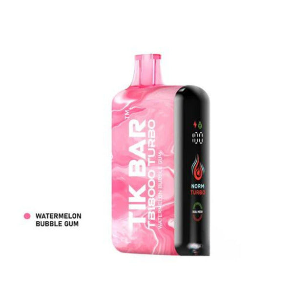 TIK BAR TB18000 Turbo Rechargeable Disposable Vape 18mL 5 Pack $47.79 eLiquid.com TIK BAR TB18000 Turbo Rechargeable Disposable Vape 18mL 5 Pack $47.79 eLiquid.com