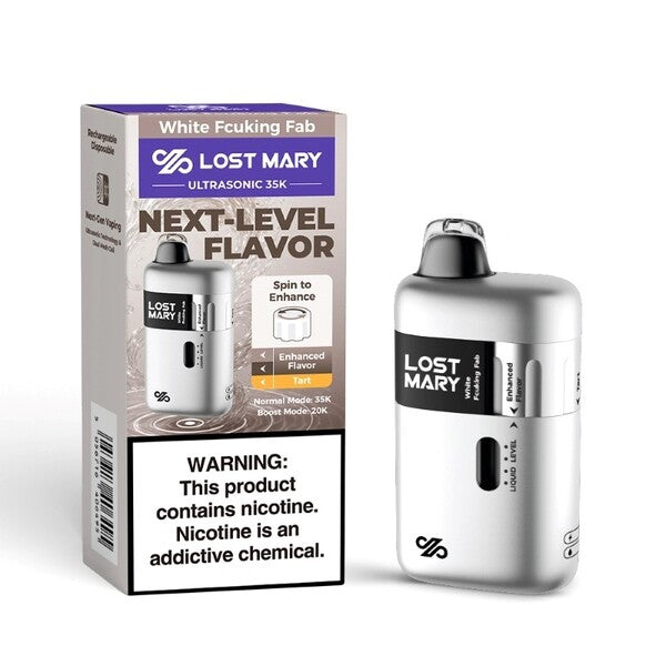Best Deal Lost Mary Ultrasonic 35,000 Puffs Disposable - White Fcuking Fab
