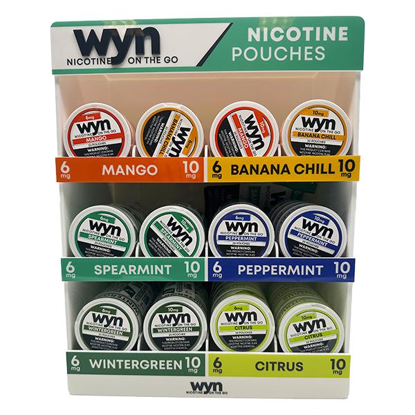 WYN Nicotine Pouch Pre-filled Assorted Display