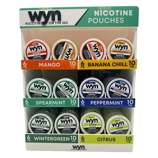 WYN Nicotine Pouch Pre-filled Assorted Display