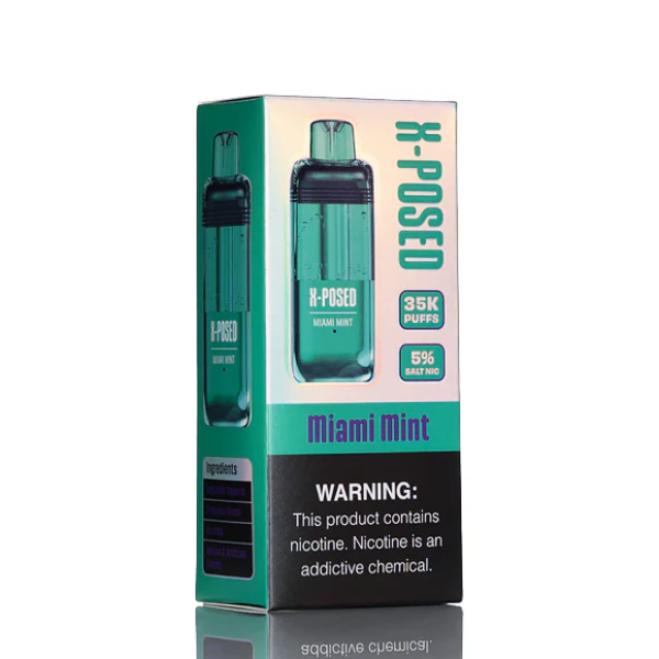 X-POSED 35K Puffs Disposable Pod - 16mL - Miami Mint