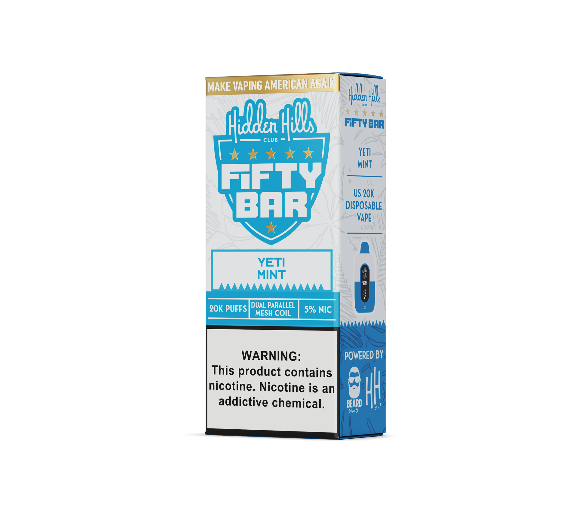 Hidden Hills Club x Fifty Bar 20000 Puffs Disposable
