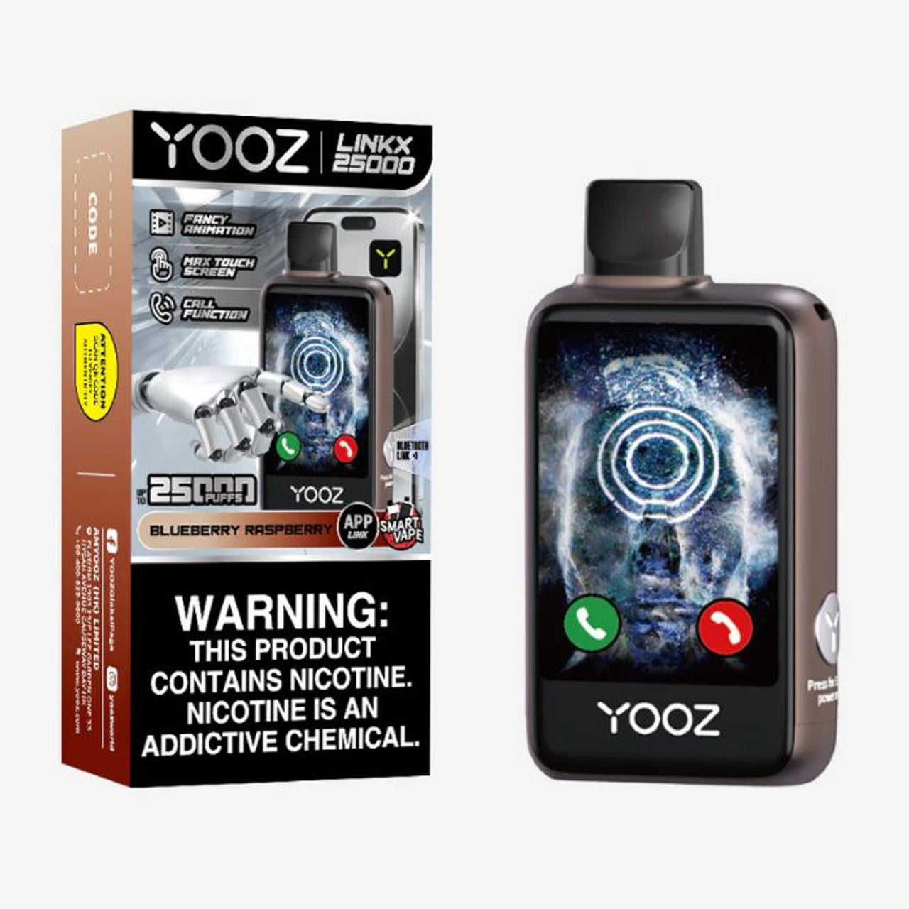 Best Deal YOOZ Linkx 25,000 Puffs Smart Disposable - Blueberry Raspberry