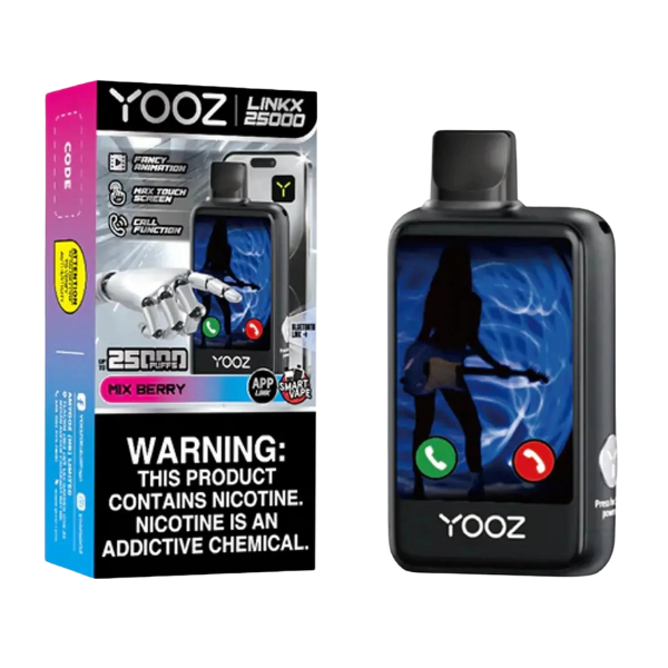 YOOZ Linkx 25,000 Puffs Smart Disposable $6.99 eLiquid.com YOOZ Linkx 25,000 Puffs Smart Disposable $6.99 eLiquid.com