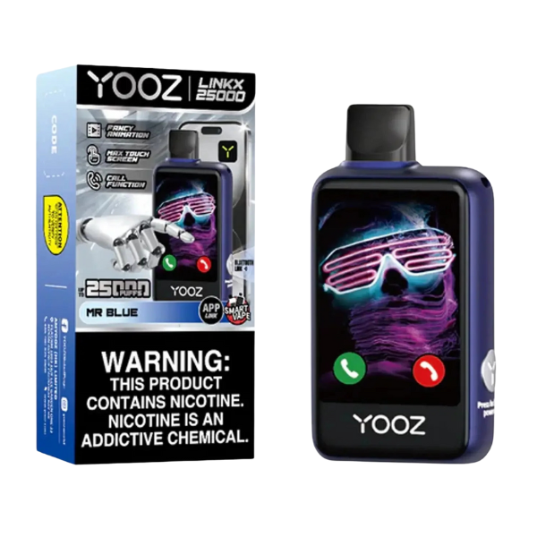Best Deal YOOZ Linkx 25,000 Puffs Smart Disposable - Mr. Blue