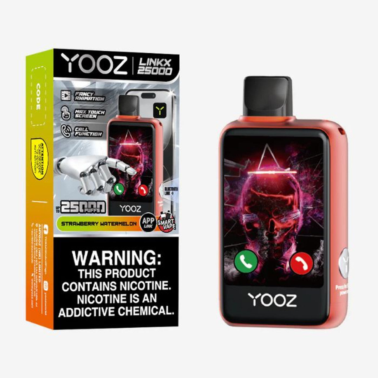Best Deal YOOZ Linkx 25,000 Puffs Smart Disposable - Strawberry Watermelon