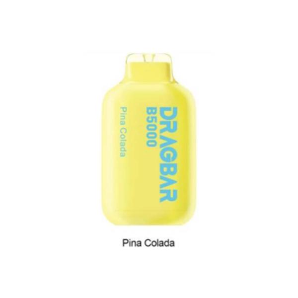 ZoVoo DragBar 5000 Puffs Disposable Vape 5 Pack 13mL Best Flavor Pina Colada