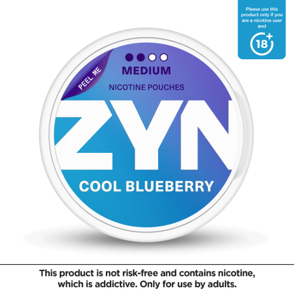 ZYN Nicotine Pouches Cool Blueberry