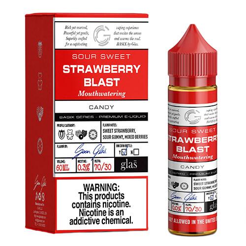 Strawberry Blast by Basix Series by Glas E-Liquid Vape Juice 0mg
