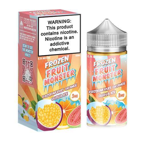 Passionfruit Orange Guava Ice by Frozen Fruit Monster eJuice Synthetic