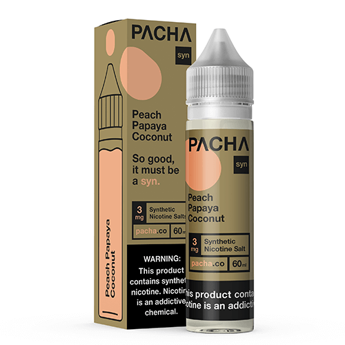 Pacha SYN Tobacco-Free - Peach Papaya Coconut Cream - 60ml