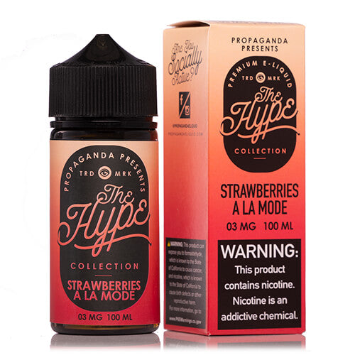 Strawberries A' La Mode by Propaganda E-Liquid Tobacco-Free Hype Collection