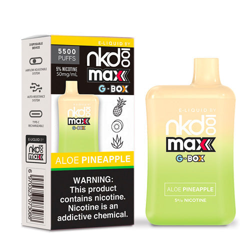 Naked 100 Max G-Box - Disposable Vape Device - Aloe Pineapple